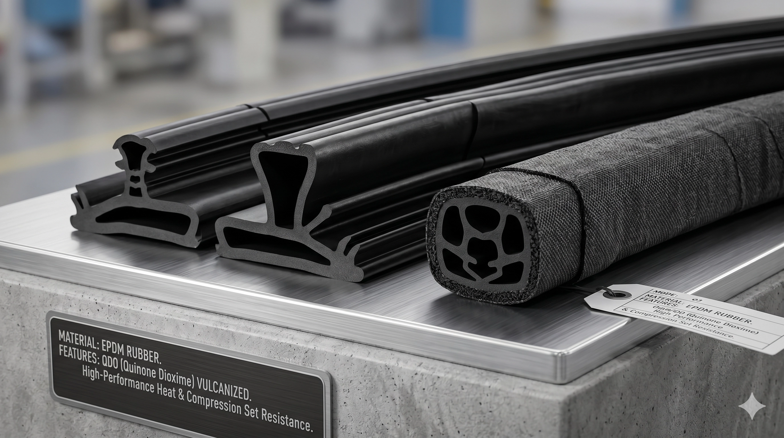 EPDM rubber material surface